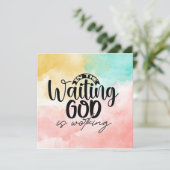 In de wachtende God werkt Kaart (Staand voorkant)