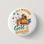 In de wachtkamer... ronde button 3,2 cm (Voorkant)