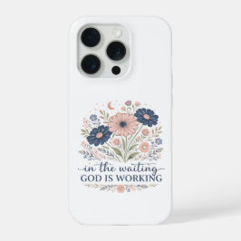 In de Wachttijd Werkt God iPhone Hoes  15 Pro Case