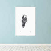 "in de war" canvas afdruk (Insitu (Houten vloer))