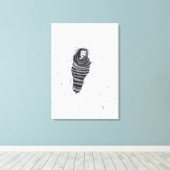 "in de war" canvas afdruk (Insitu (Houten vloer))