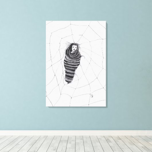 "in de war" canvas afdruk (Insitu (Houten vloer))