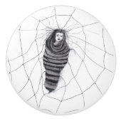 "in de war" keramische knop (Voorkant)