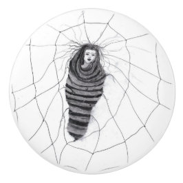 "in de war" keramische knop