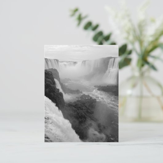 In de watercrisis briefkaart (Staand voorkant)