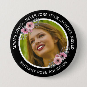 In de Waterverf van het Geheugen van het Verlenen Ronde Button 7,6 Cm
