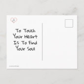 In de weg van je hart briefkaart (Achterkant)