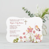 In de wei religieuze uitnodiging (Staand voorkant)