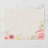 In de wei Zomer Bruiloft RSVP Briefkaart (Achterkant)