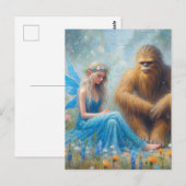 In de weide met Sasquatch Briefkaart (Voorkant / Achterkant)