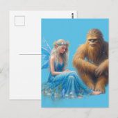In de weide met Sasquatch Briefkaart (Voorkant / Achterkant)