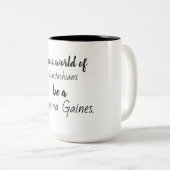 in de wereld van kardashians zijn ze een maagdenmi tweekleurige koffiemok (Voorkant rechts)