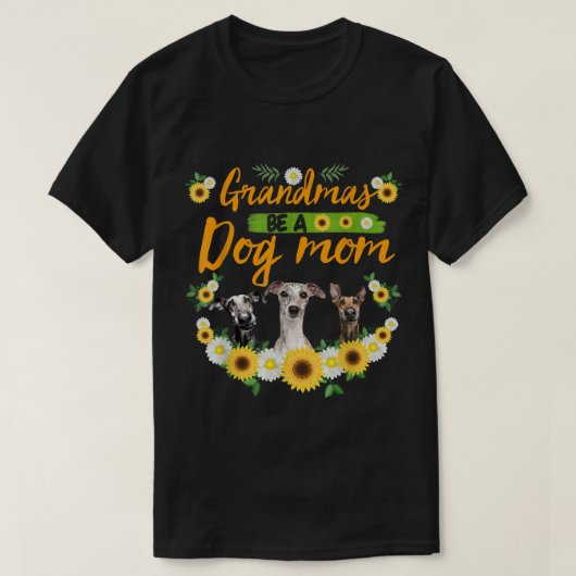 In de wereld vol met oma's ben je een hond van mam t-shirt (Design voorkant)