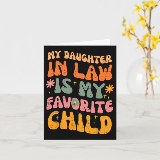 In de wet favoriete kind retro vaders dag papa pap kaart (Gele Bloem)