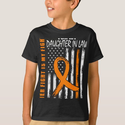 In de wet multiple sclerose bewustzijn MS vlag op  T-shirt (Voorkant)