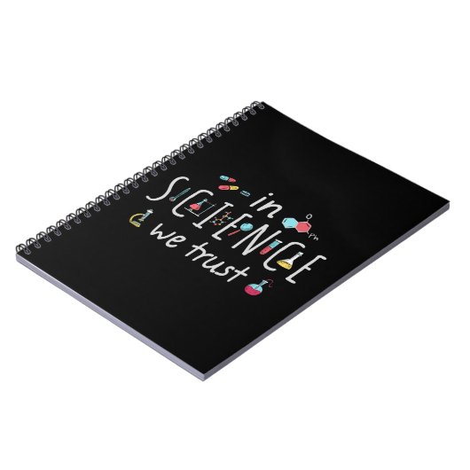 In de wetenschap vertrouwen we notitieboek (Linkerzijde)