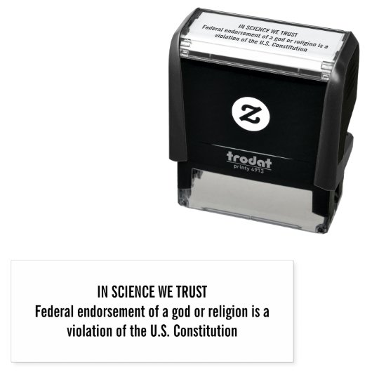 IN DE WETENSCHAP VERTROUWEN WE op Zelfinkkend Rubb Zelfinktende Stempel (In situ)