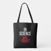 In de wetenschap vertrouwen we tote bag (Achterkant)