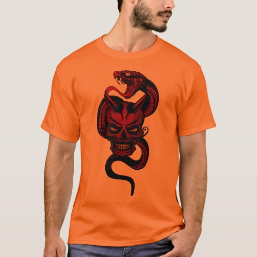 in de wieg_cri_lucifer_hipster_tete_dete_serpent_ t-shirt (Voorkant)