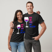In de wijn niet het etiket LGBTQ Bisexual Bi Prid T-shirt (Unisex)