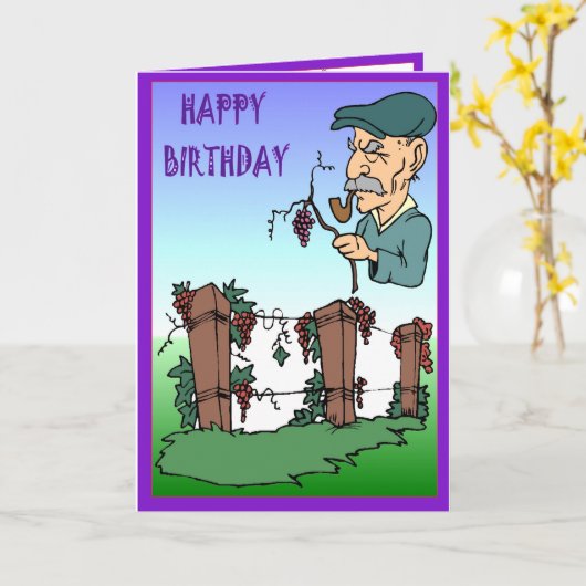 In de wijngaard kaart (Gele Bloem)