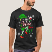 In de wijnliefhebber Elf Matching Family Group Chr T-shirt (Voorkant)