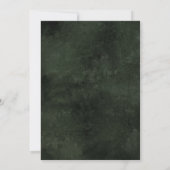 In de Wild Emerald Green Mountain Scene bruiloft Kaart (Achterkant)