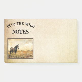 In de Wild Horse Sticky Post merkt het op Post-it® Notes