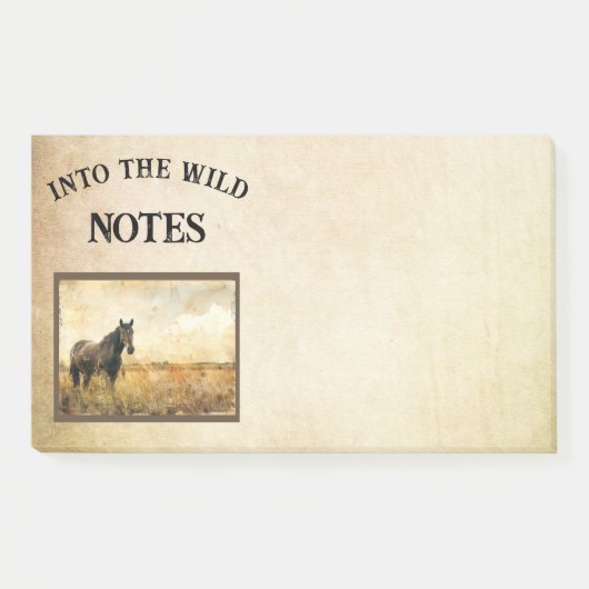 In de Wild Horse Sticky Post merkt het op Post-it® Notes (Voorkant)