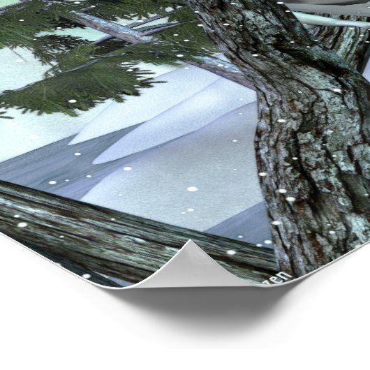 In de Wilde Snowy Owl Poster (Hoek)