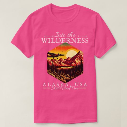 In de wildernis Alaska USA ontwerp TShi T-shirt (Design voorkant)