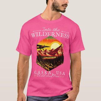 In de wildernis Alaska USA ontwerp TShi T-shirt