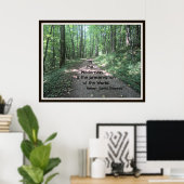 In de wildernis: citaat van Henry David Thoreau Poster (Thuiskantoor)
