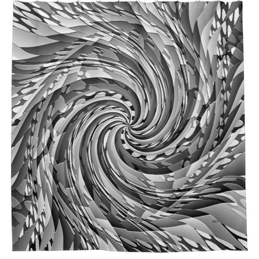 In de wind.... douchegordijn (Voorkant)