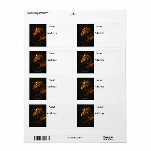 In de wind etiket (Full Sheet)