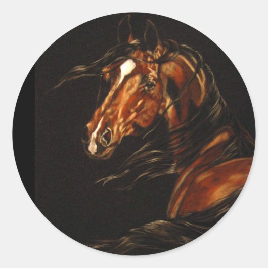 In de wind ronde sticker (Voorkant)