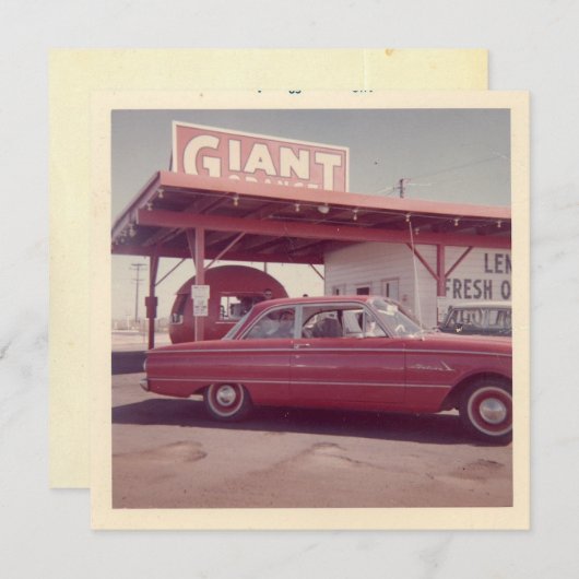 "In de winkel, augustus 1962" Flat Note Kaart (Voorkant / Achterkant)