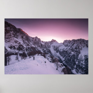 In de winter heerst wonderland poster