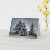 In de winter kaart (Gele Bloem)