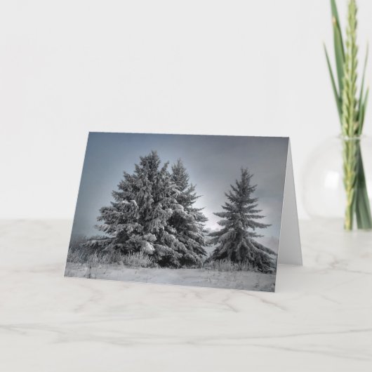 In de winter kaart (Voorkant)