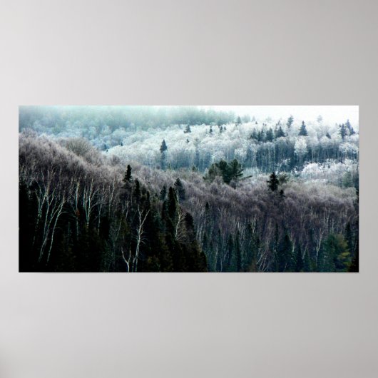 In de winterheuvels die ik druk poster (Voorkant)