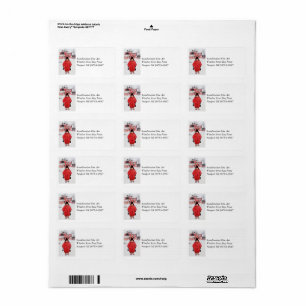 In de wintersneeuw etiket