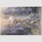 In de Wisteria, Volledige lengte Etherische portre Tissuepapier (Voorkant)