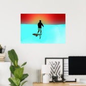 In de woestijn lopen poster (Thuiskantoor)