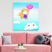 In de wolken canvas afdruk (Insitu (Woonkamer))