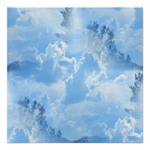 In de wolken drijven... poster