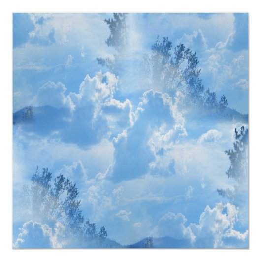 In de wolken drijven... poster (Voorkant)