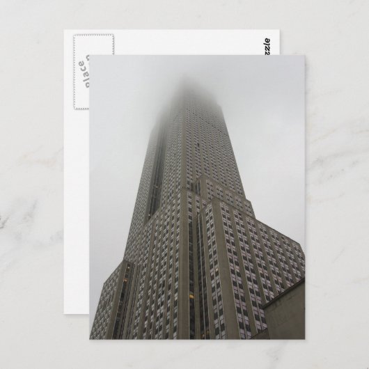 In de wolken - Empire State Building - New York Briefkaart (Voorkant / Achterkant)