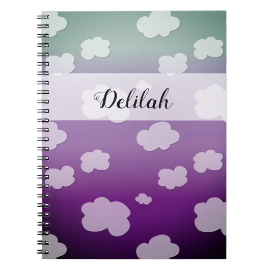 In de wolken - Patroon Notitieboek (Voorkant)