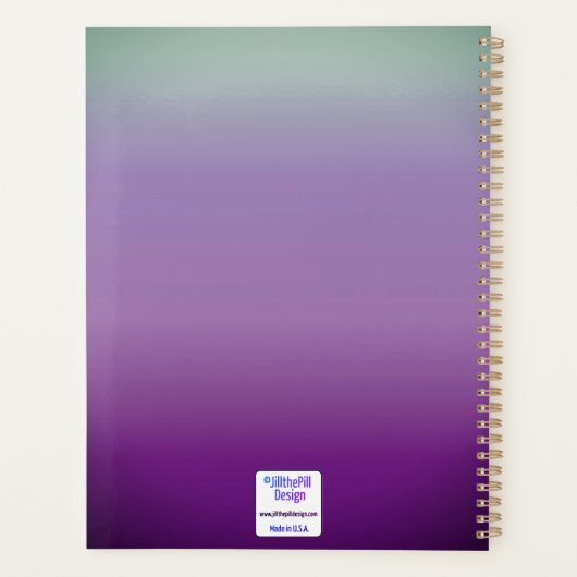 In de wolken - Patroon Planner (Achterkant)